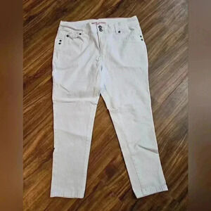 Sabrina Lauren khaki pants Spandex Stretch Tapered leg. Size 14W.